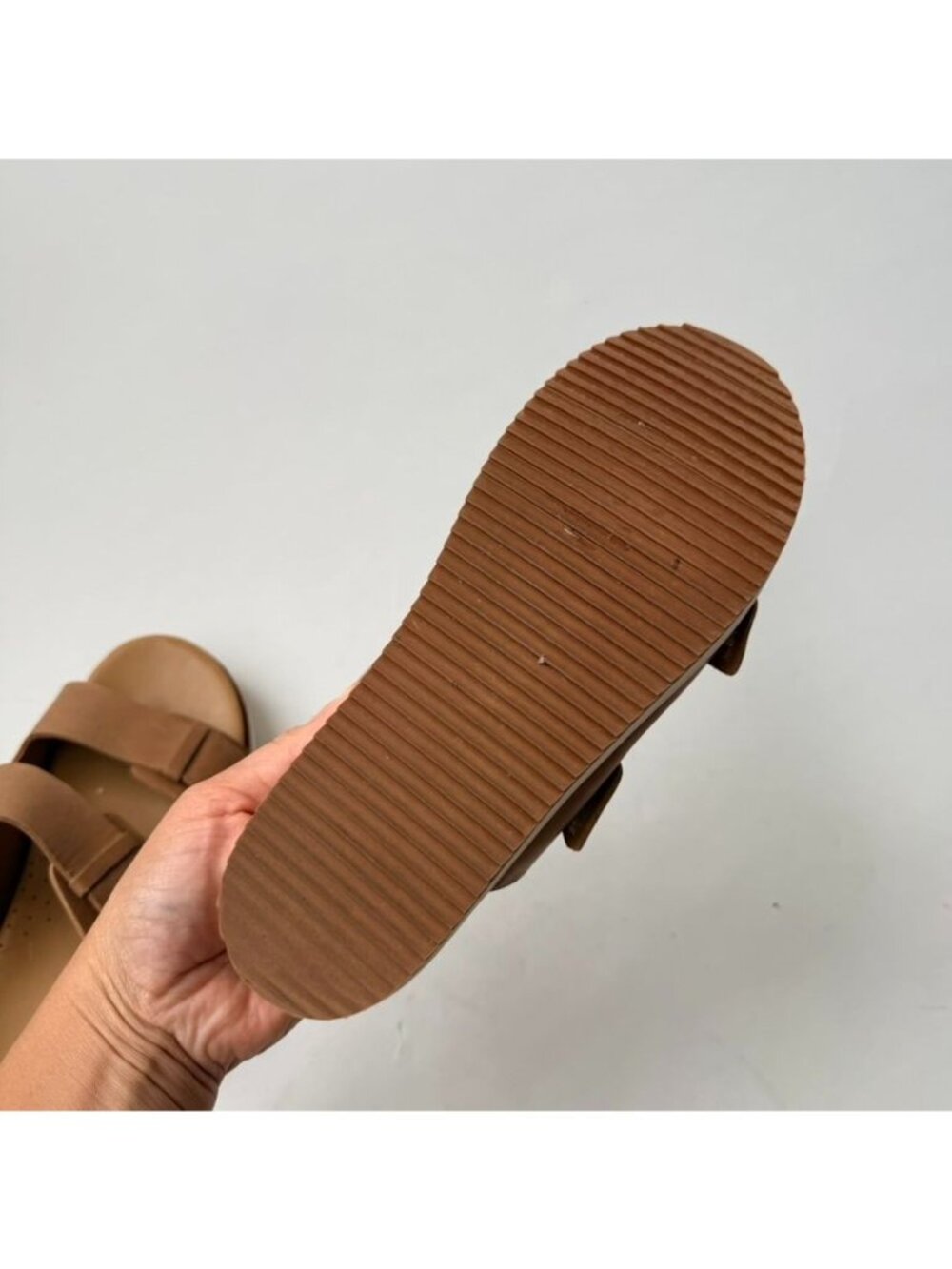 Nisolo Ella Platform Slide Womens Size 6.5 Beige Leather Sandals Comfor - Picture 8 of 12